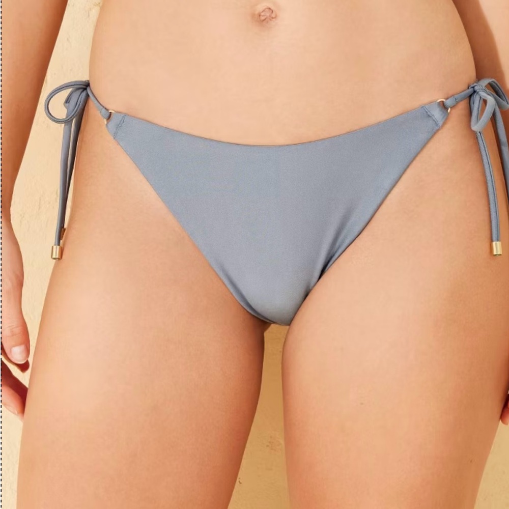 Shade & Shore Slate Bikini Bottom with Tie Sides